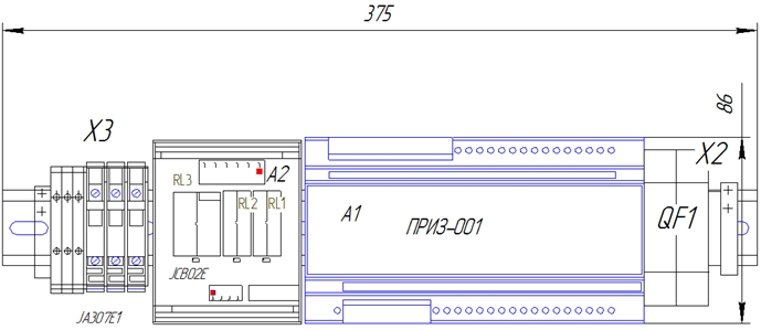Схема функционального блока БР-ПРИЗ-41.2