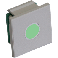 Элемент мозаичный с единичным индикатором, 10 мм, цвет свечения - зеленый