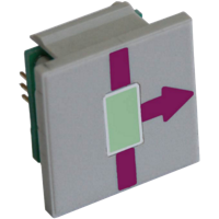 Элемент мозаичный с одноцветным прямоугольным индикатором 5х10 мм, цвет свечения - зеленый